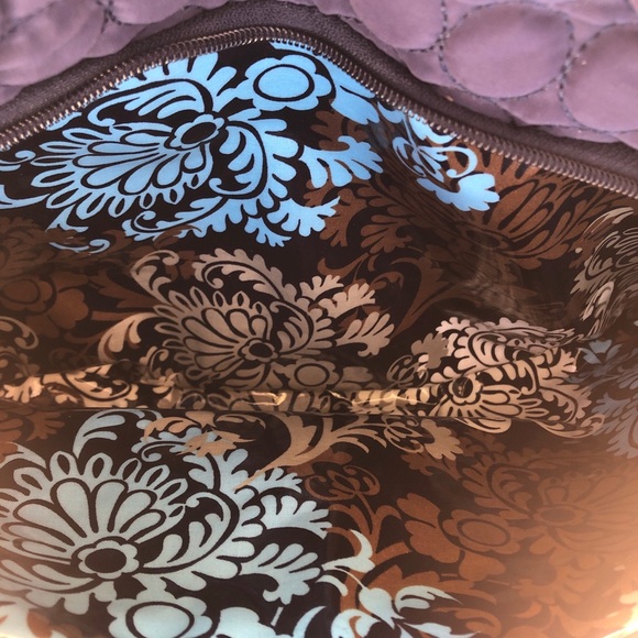 Vera Bradley Quilted Blue Microfiber Diaper Tote - Picture 11 of 12